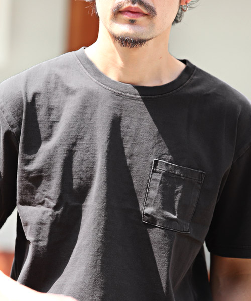 ラグスタイル LUXSTYLE 胸ポケットワンポイント刺繍Tシャツ/T