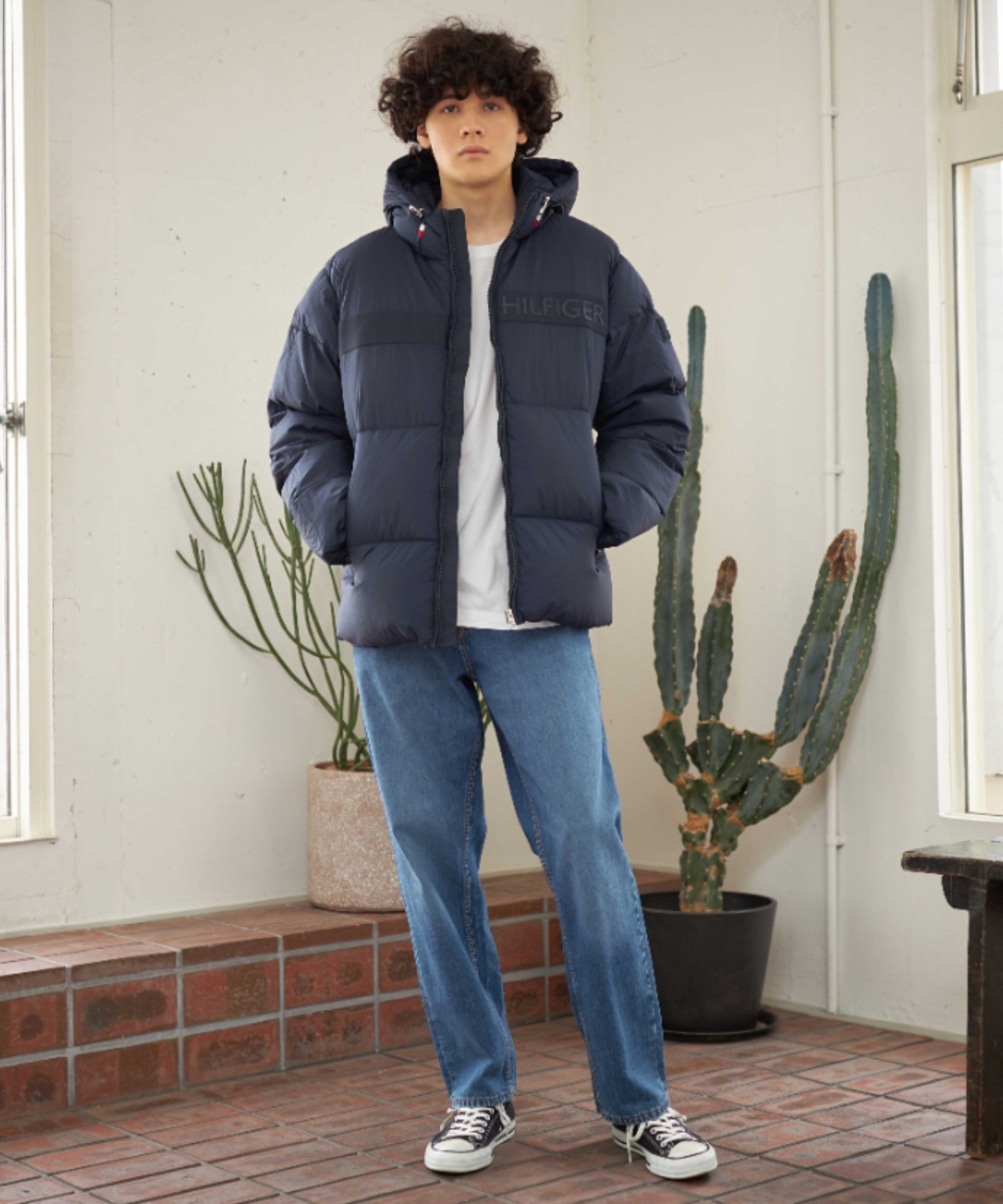 クーポン】【セール50%OFF】ナイロンハイロフトパファージャケット