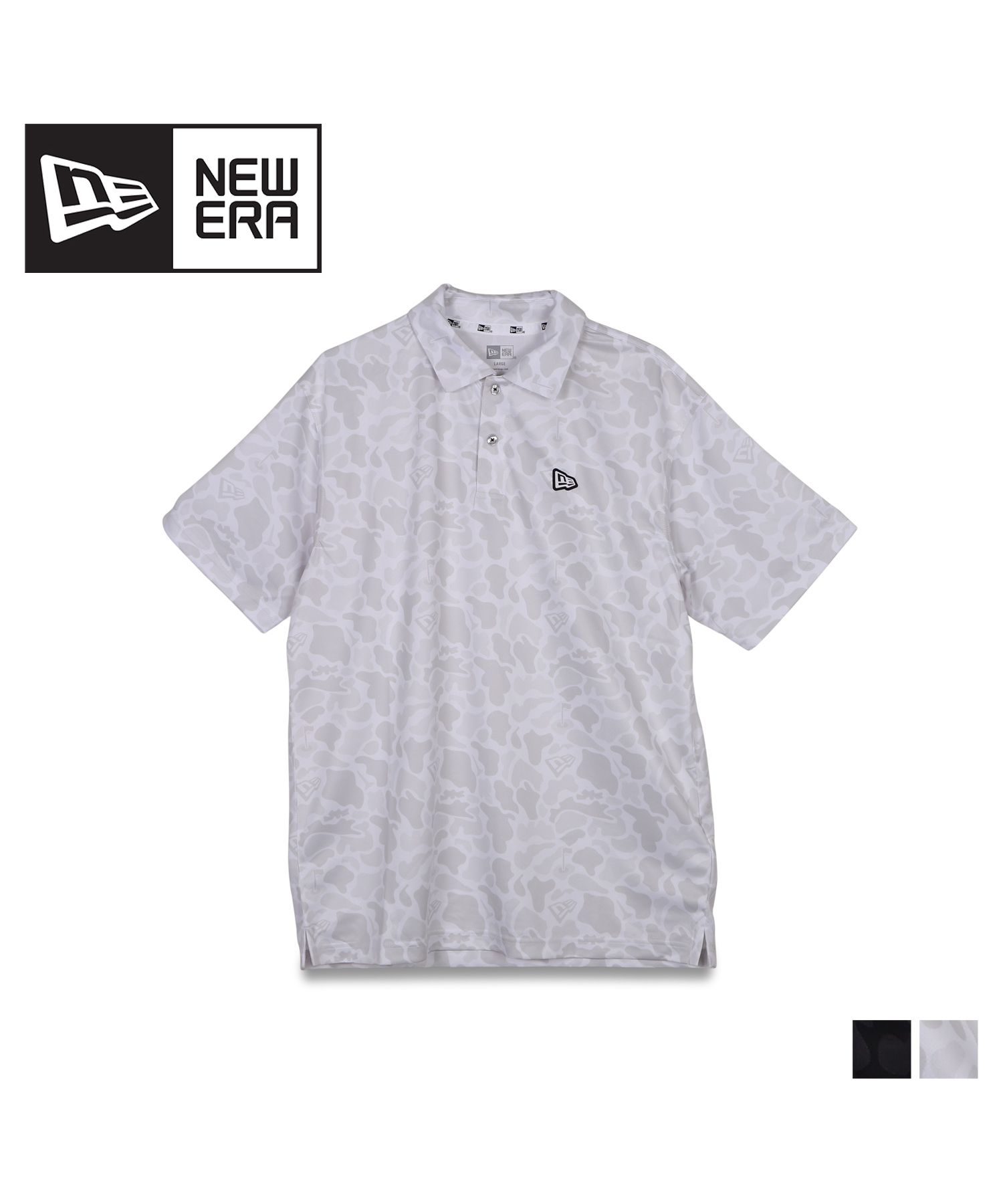 ポロシャツ NEW ERA GOLF SS VERTICAL CAMO POLO T-SHIRTS 5SA097 ニューエラ NEW ERA ゴルフ ポロシャツ 半袖 カモ メンズ GF
