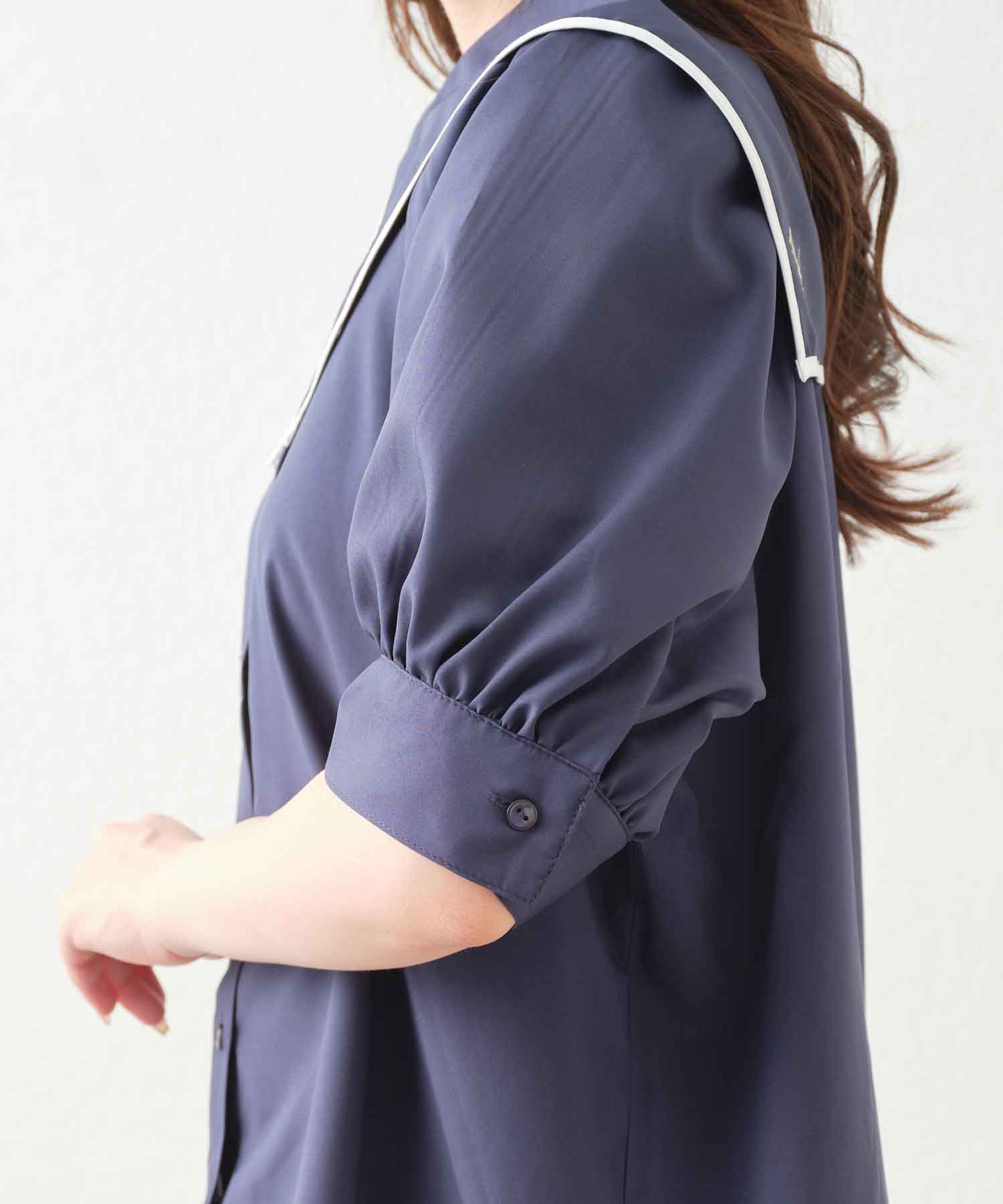 セール】セーラーカラー刺繍ブラウス(505312503) | オリーブデ