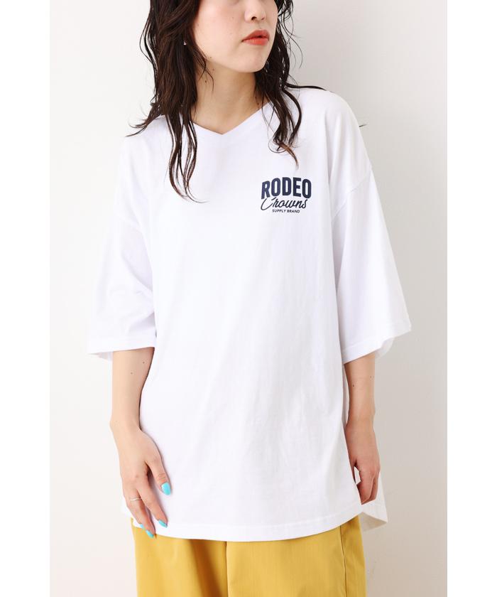 セール】デニムアップリケVネックTシャツ(505321214) | ロデオ