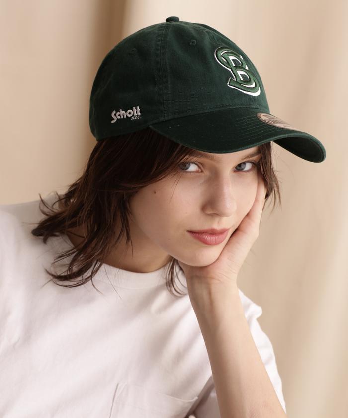 NEWERA ベースボール キャップ カーキ Schott コラボ ニューエラ Schott×NEWERA/ショット×ニューエラ コラボレーション - メルカリ