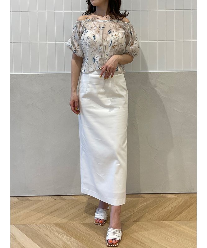 エイミーイストワール eimy istoire Effie flowerシアートップス