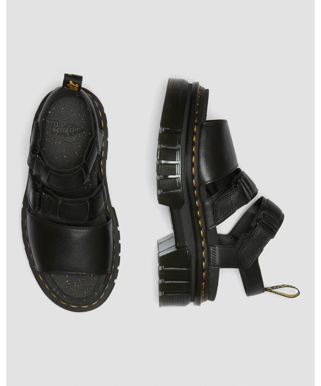 Dr. Martens ブラックサンダル 厚底　UK5 セール15%OFF】ドクターマーチン Dr.Martens レディース