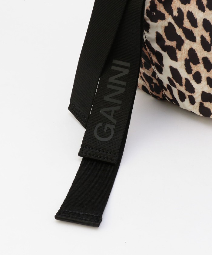 セール 40%OFF】GANNI レオパードメッセンジャーバッグ