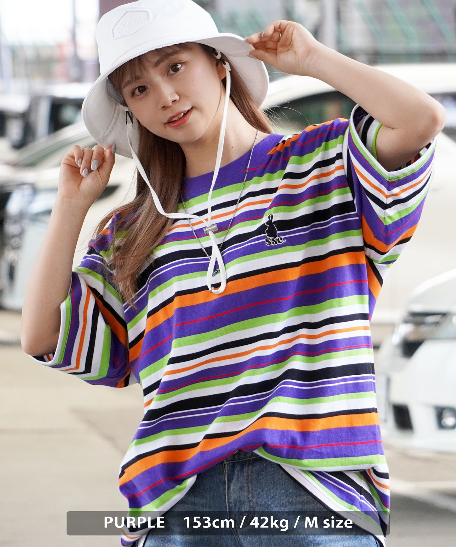 海外並行輸入正規品 ワンフォークロージング 1111clothing ボーダー Tシャツ メンズ トップス