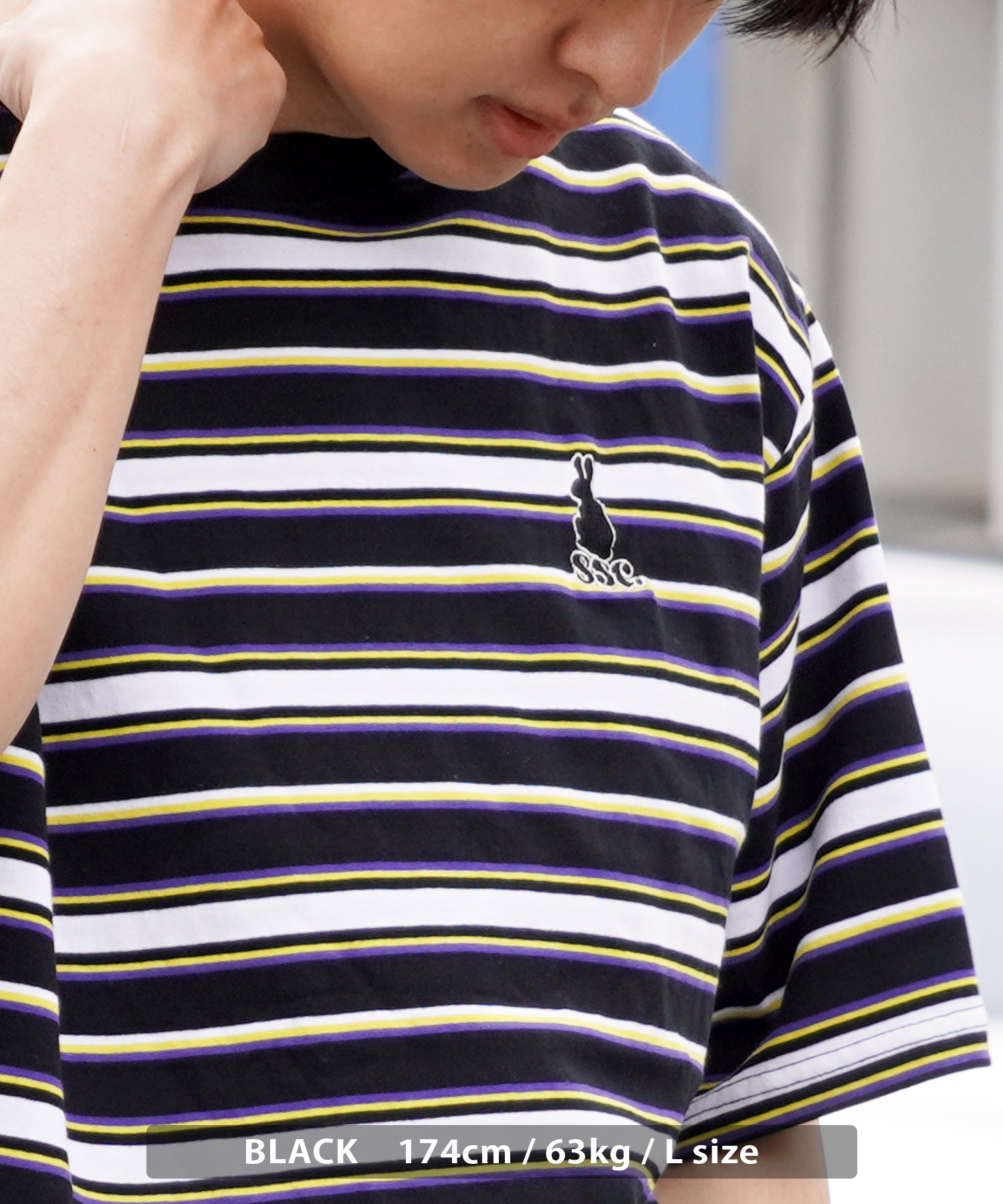 LOVOT デイジーベロアプリントカットソー ボーダーTシャツ 帽子