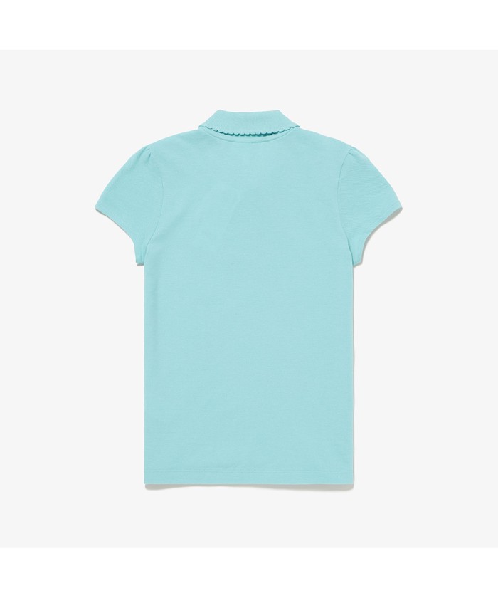 クーポン】ラコステ LACOSTE GIRLS スカラップカラー ミニピケ