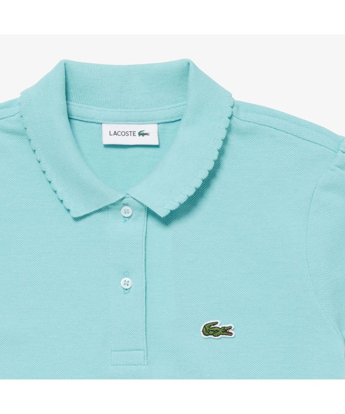 クーポン】ラコステ LACOSTE GIRLS スカラップカラー ミニピケ