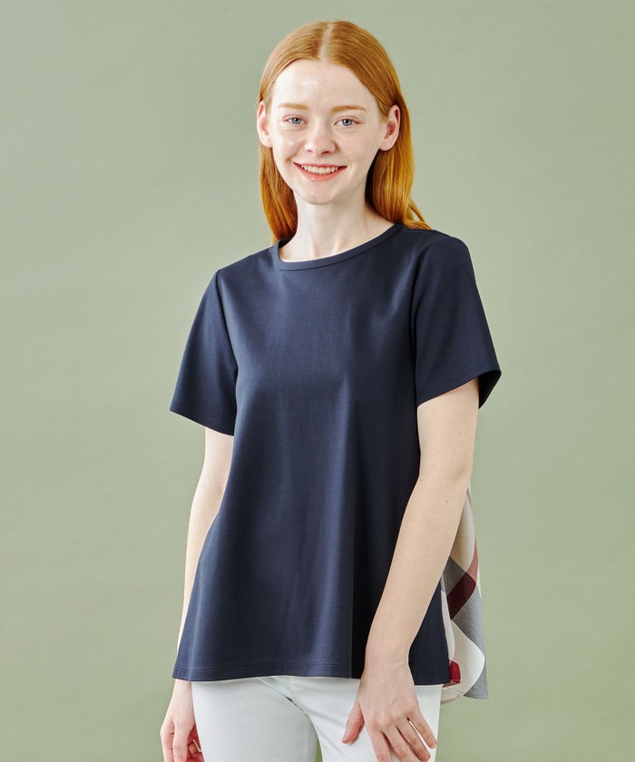 BLUE LABELクレストブリッジ シルケットバイオポンチカットソー セール 33%OFF】【オンラインストア限定】シルケットバイオ