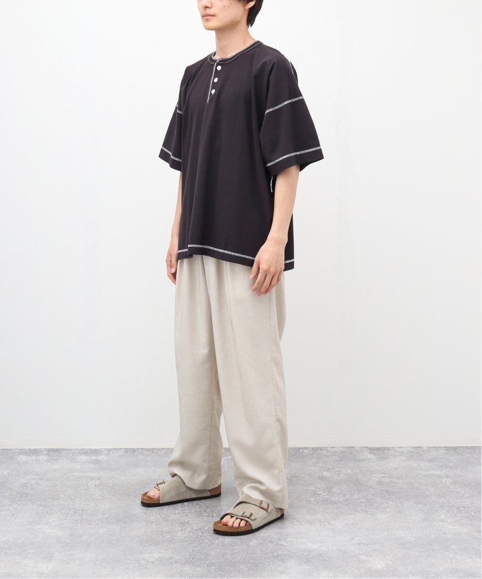 【新品】JOURNAL STANDARD ヘンリーネックカットソー Healthknit × JOURNAL STANDARD / 別注 ヘンリーネックTシャツ