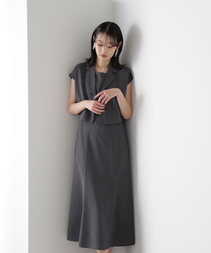 セール 10%OFF】ショートジャケット＆スクエアネックワンピース