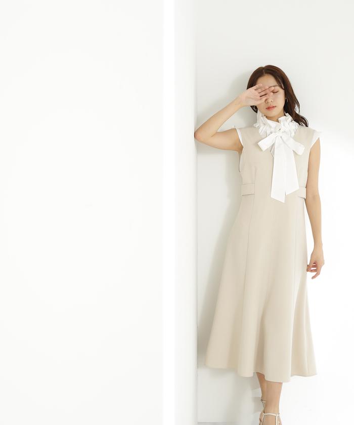 ⭐︎新品⭐︎【Natural Beauty Basic】サイドベルトフレアジャンスカ セール 10%OFF】サイドベルトフレアジャンスカ(505323106