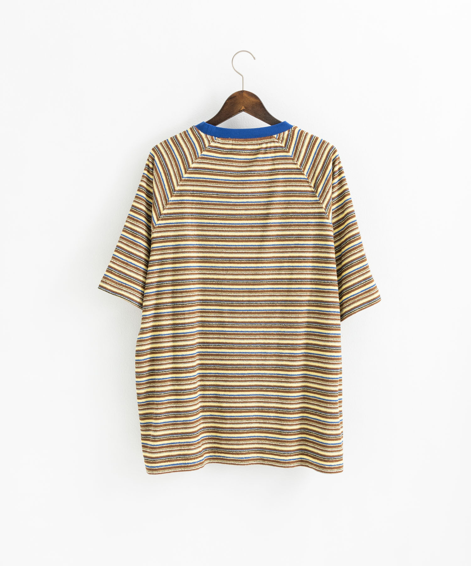Tシャツ 半袖 ミジンボーダー ラグラン ハーフスリーブ メンズ
