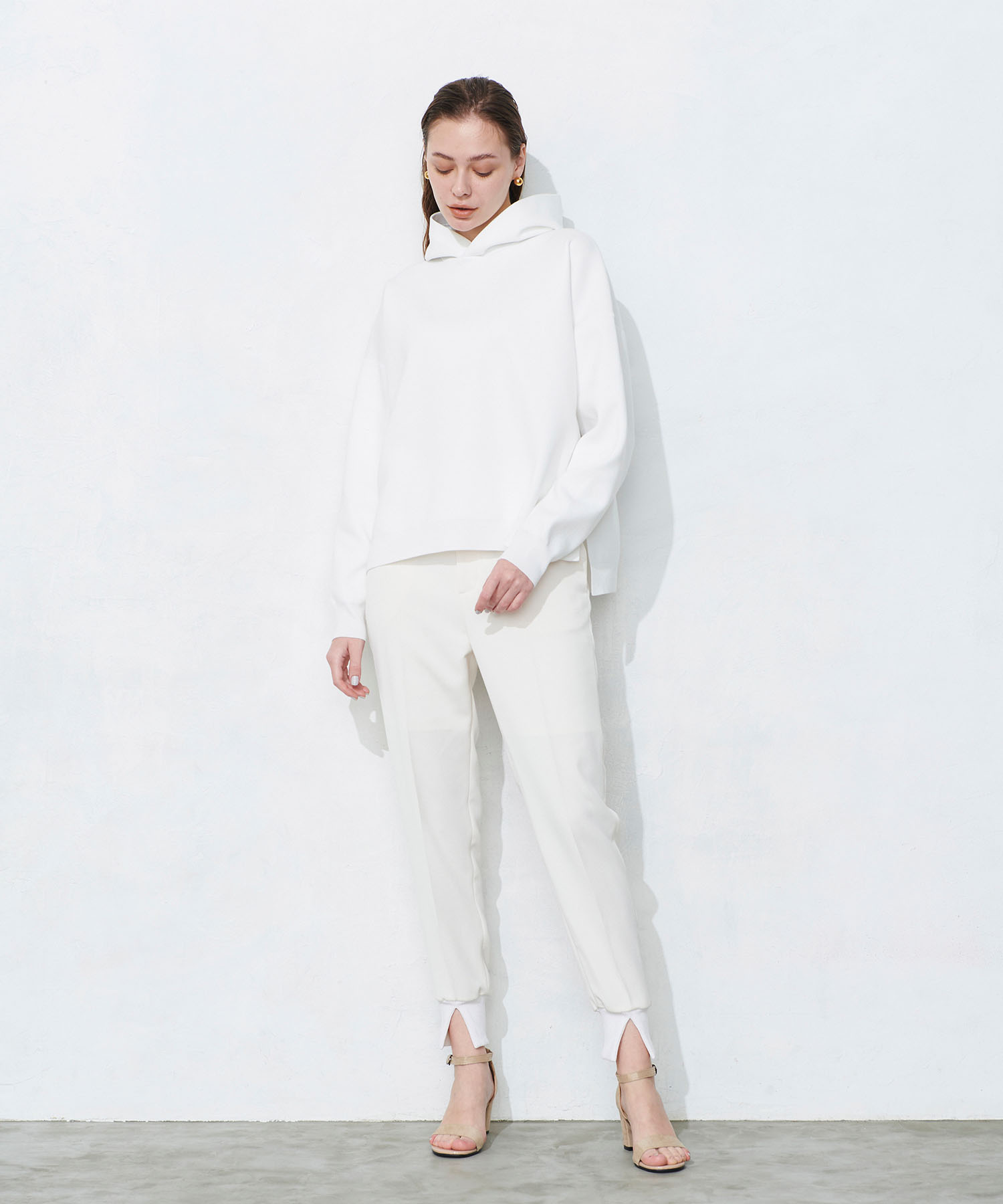 素晴らしい価格 セール 60%OFF】スウェットライクニットフーディ(505327027 ニット/セーター