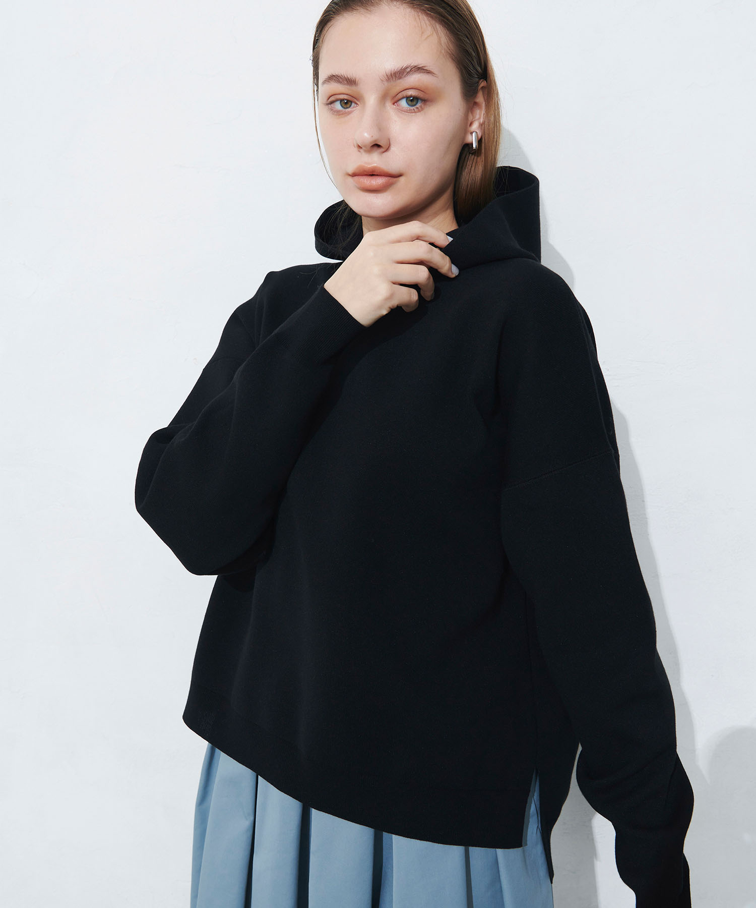 セール 60%OFF】スウェットライクニットフーディ(505327027