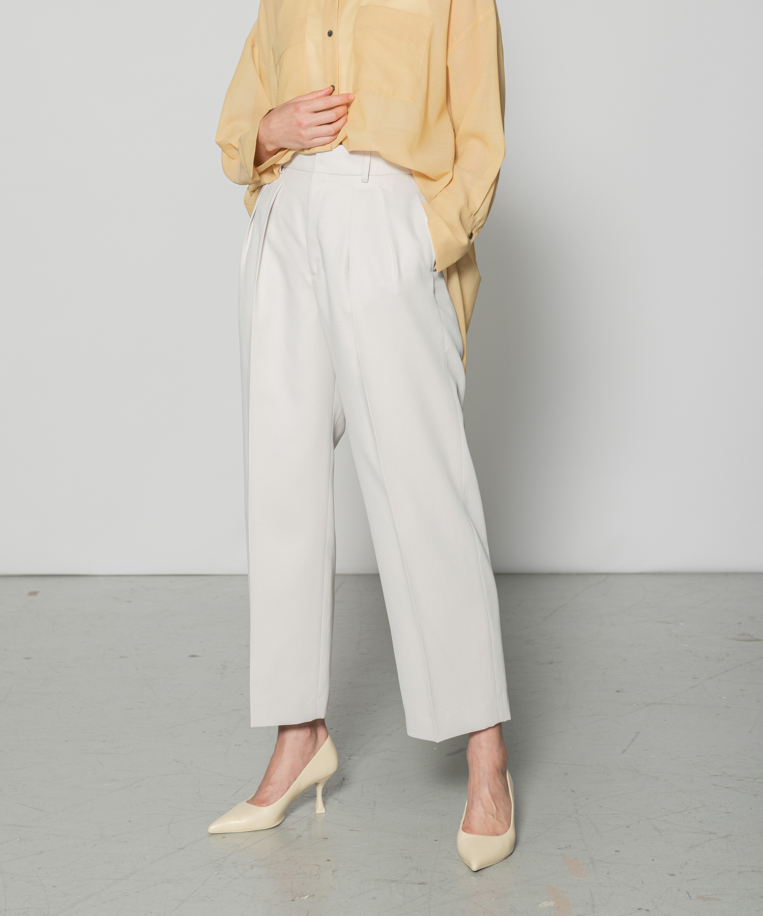 セール 60%OFF】セミワイドタックパンツ(505327139) | ノーク
