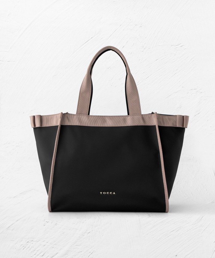A4サイズ対応・撥水】SIDE RIBBON BUCKET TOTE トートバッグ
