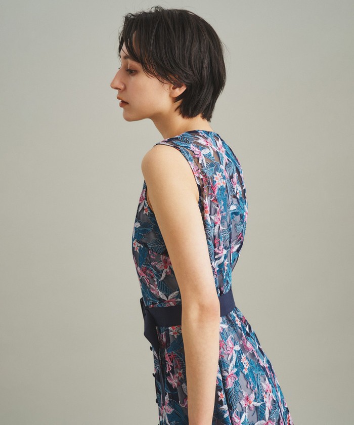 セール】サマーボタニカル刺繍ワンピース(505306332) | グレース