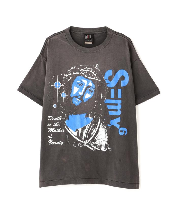 『SAINT MICHAEL』セントマイケル (L) デスイズ マース Tシャツ SAINT MICHAEL/セント マイケル/SS TEE/DEATH IS MTHR/BK