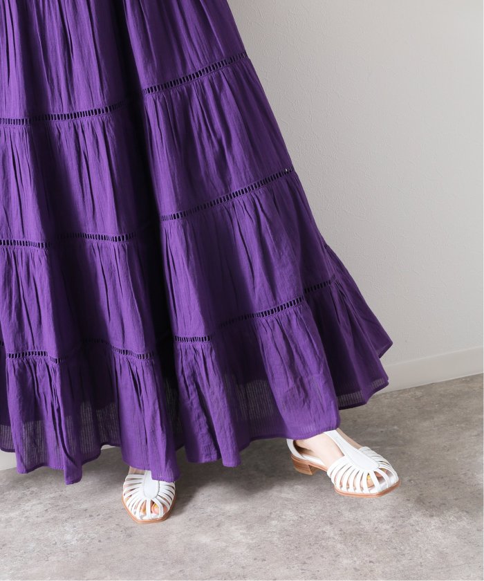SLOBE IENA normment/ノーメント ワンピース　ブラック セール】【normment/ノーメント】 stripe cotton n/s ワンピース