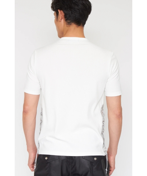 TORNADO MART lace botanical design shirt