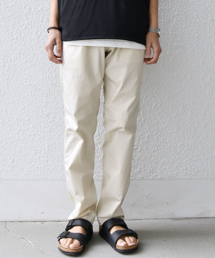 SHIPS any: サマー スリム テーパード チノ パンツ 25SS