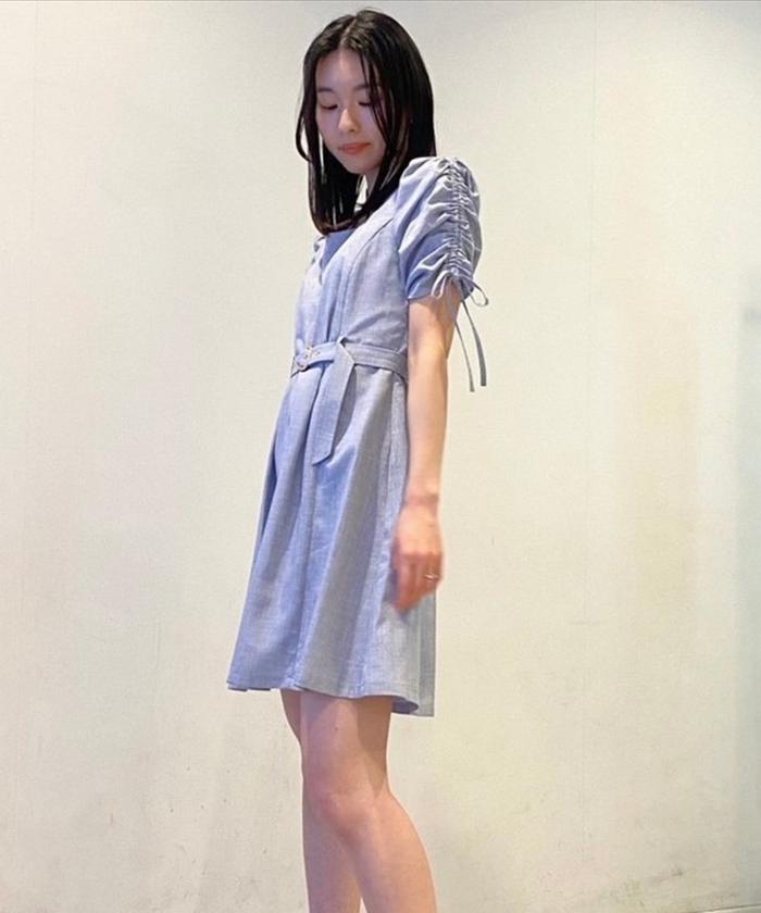 REDYAZEL シャーリングショルダーミニワンピース レディアゼル REDYAZEL シャーリングショルダーミニワンピース