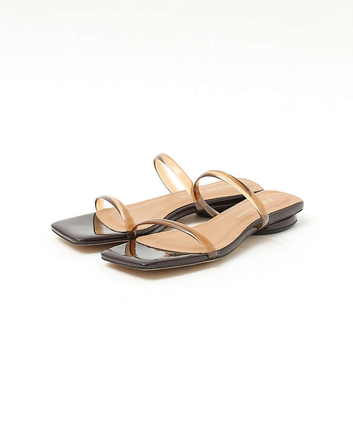 【新品未使用】Au Bannister サンダル 23.5 ベージュ ブラック AU BANNISTER(オゥバニスター) / サンダル/23.5cm/WHT | 中古品