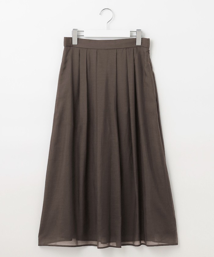 WEB限定カラーあり・洗える】 ブライトスパンボイル スカート