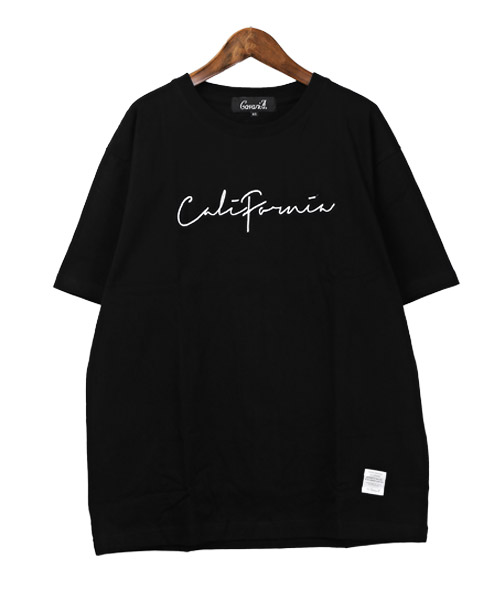ラグスタイル LUXSTYLE 筆記体California刺繍Tシャツ/Tシャツ ラグスタイル LUXSTYLE 筆記体California刺繍Tシャツ/Tシャツ
