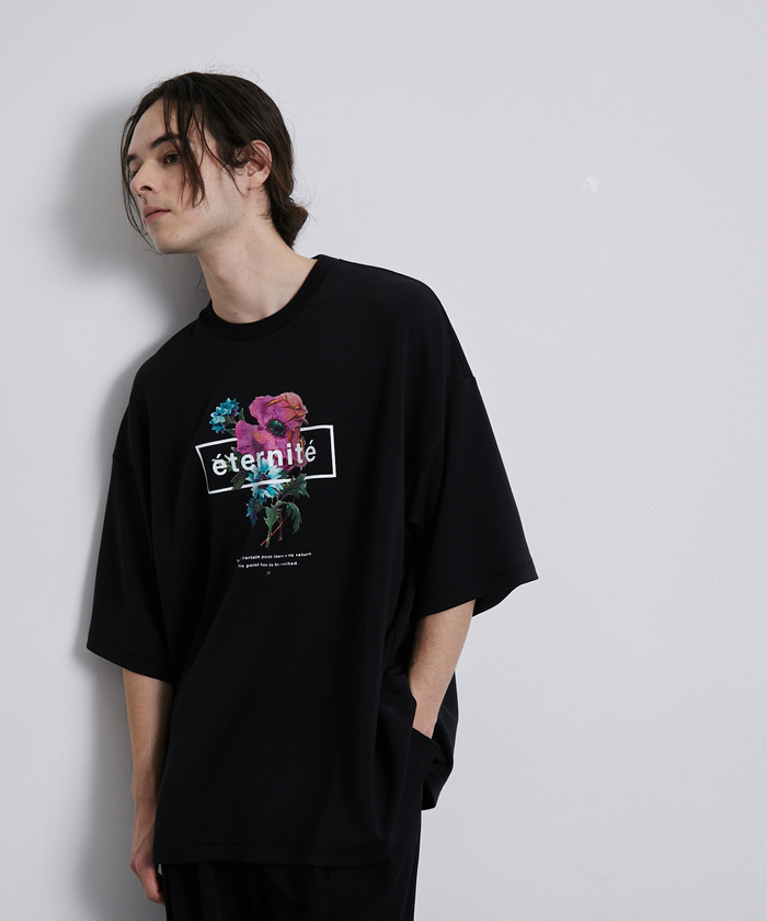 【返品交換不可】 スムースフラワープリントTシャツ(505331628) | ジュンレッド アイドル