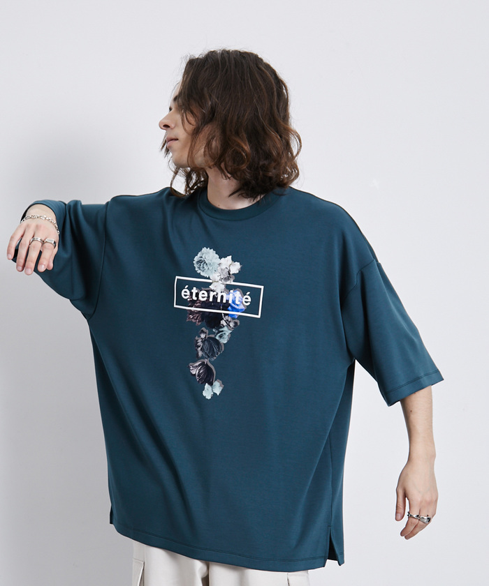スムースフラワープリントTシャツ(505331628) | ジュンレッド