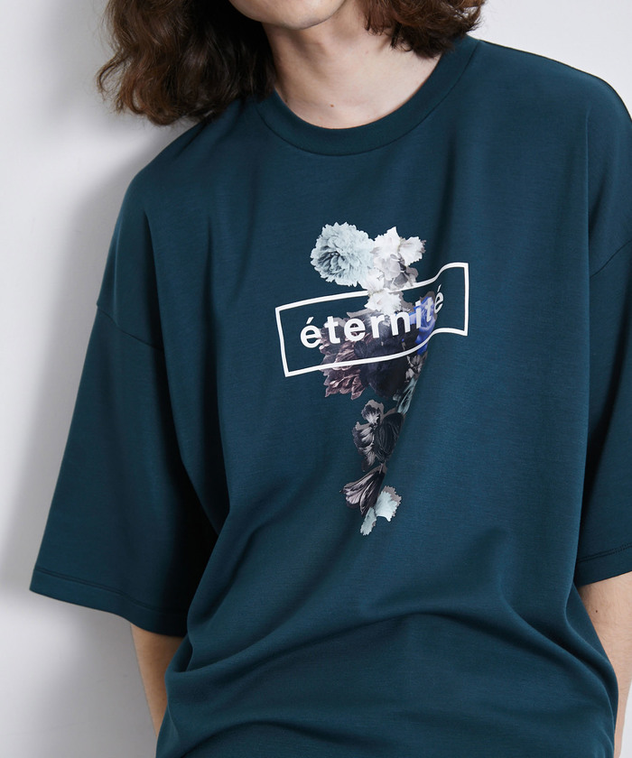 スムースフラワープリントTシャツ(505331628) | ジュンレッド スムースフラワープリントTシャツ(505331628) | ジュンレッド