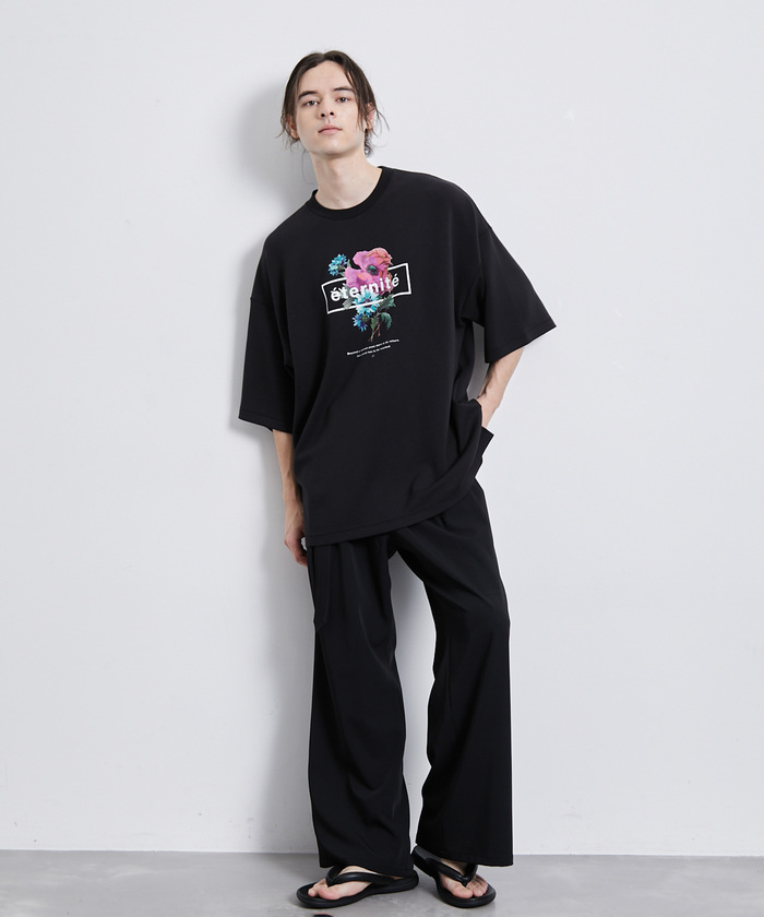 スムースフラワープリントTシャツ(505331628) | ジュンレッド