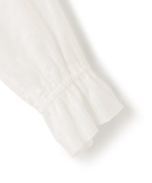 WEB限定/洗える】コットンカラミストライプ スキッパー ブラウス(505331860) 23区(NIJYUSANKU) d fashion リラクシーストライプスキッパーブラウス