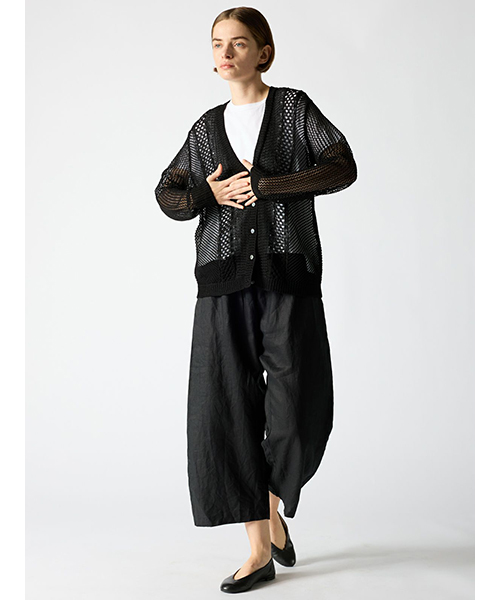 セール 30%OFF】mizuiro ind メッシュパターンカーディガン