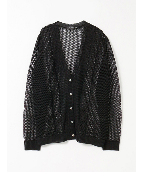 セール 30%OFF】mizuiro ind メッシュパターンカーディガン