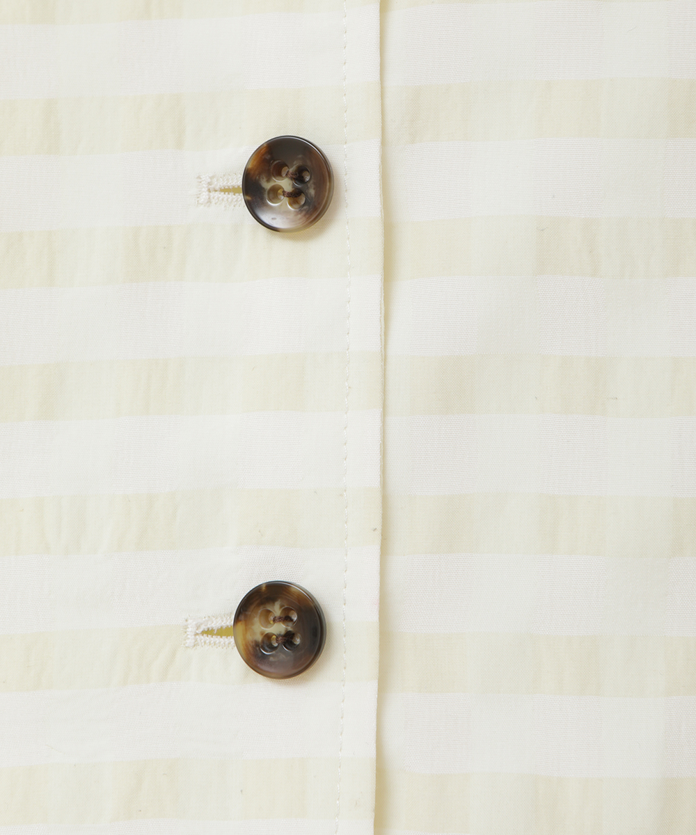 セール】GINGHAM CHECK DOME SLEEVE SHIRT(505322164) | クラネ