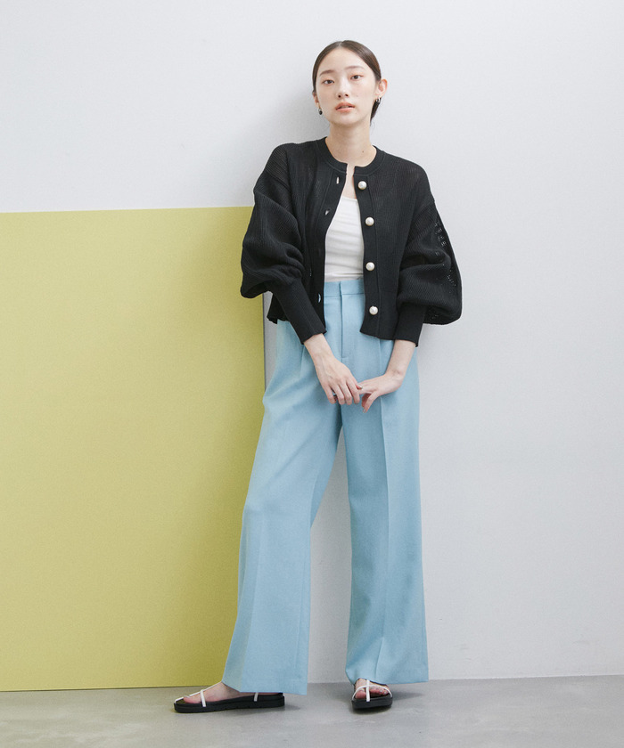 女の子向けプレゼント集結 セール 20%OFF】【WEB限定】メッシュパールカーディガン トップス