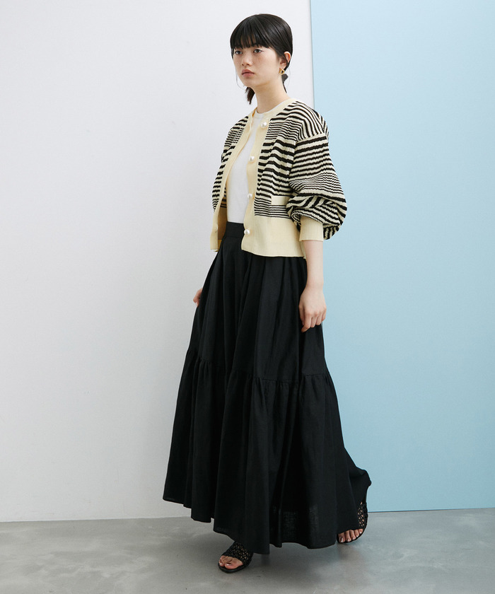 セール 20%OFF】【WEB限定】メッシュパールカーディガン