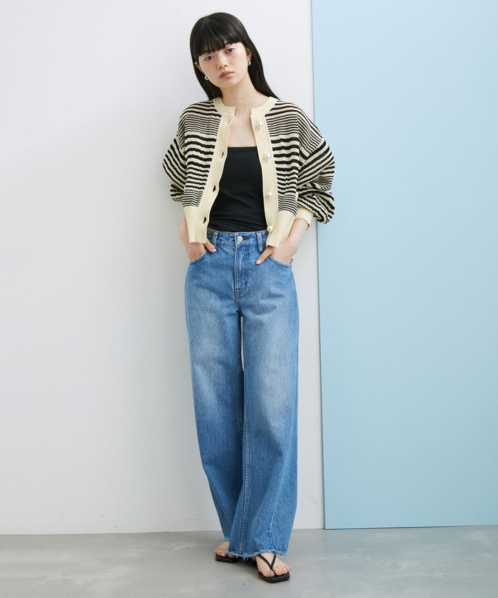 セール 20%OFF】【WEB限定】メッシュパールカーディガン