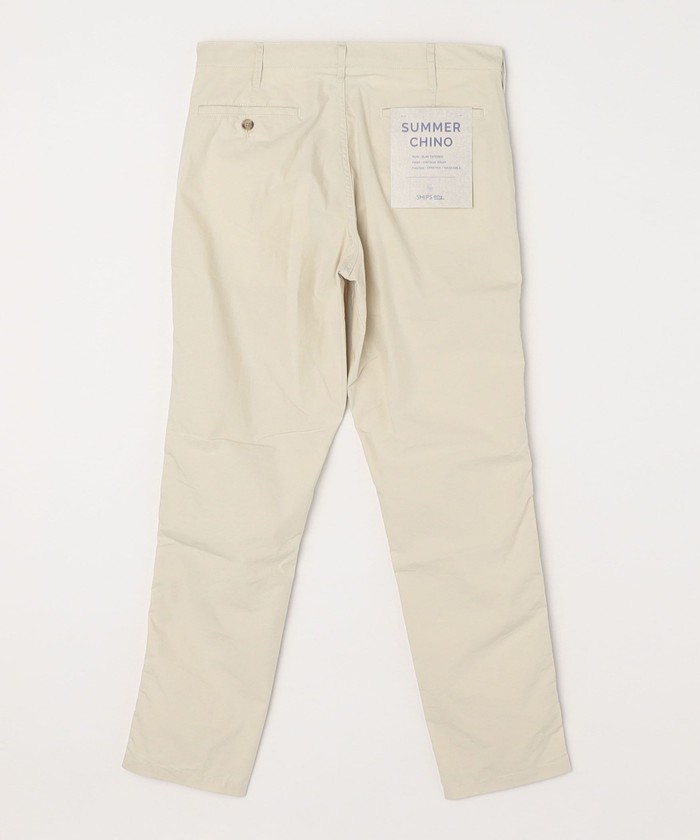 ships any サマーチノ SHIPS any: サマー スリム テーパード チノ パンツ 25SS