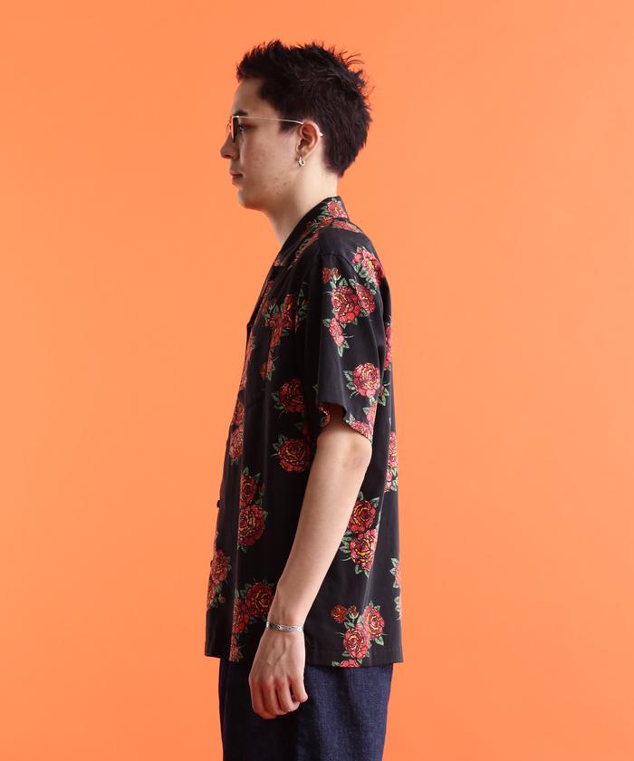 セール】HAWAIIAN SHIRT BANDANA ROSE/アロハシャツ バンダナ