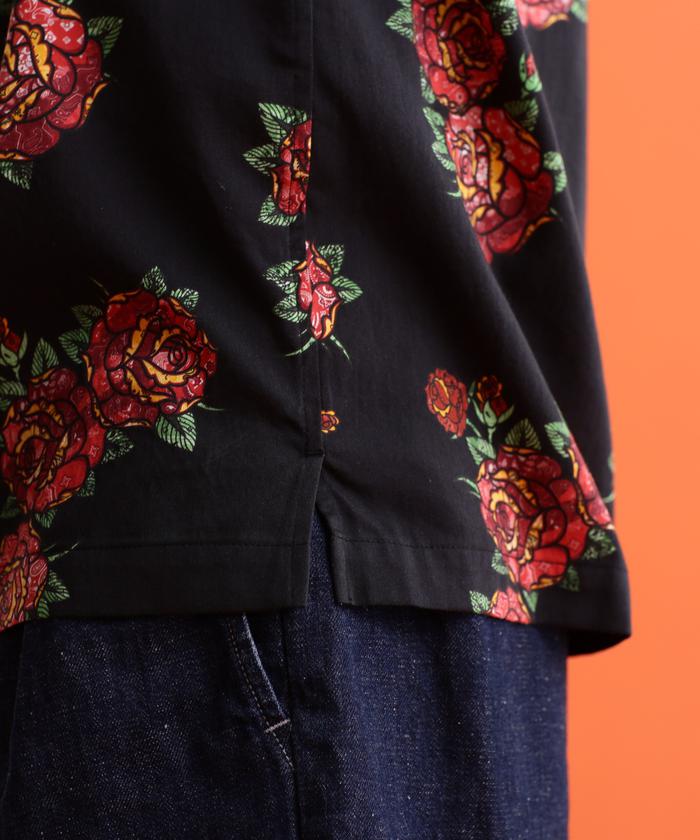 セール】HAWAIIAN SHIRT BANDANA ROSE/アロハシャツ バンダナ