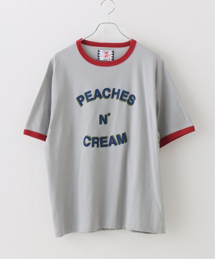 サノバチーズ　ピンク　シャツ　美品 son of the cheese SON OF THE CHEESE / サノバチーズ】 PEACHES N CREAM TEE