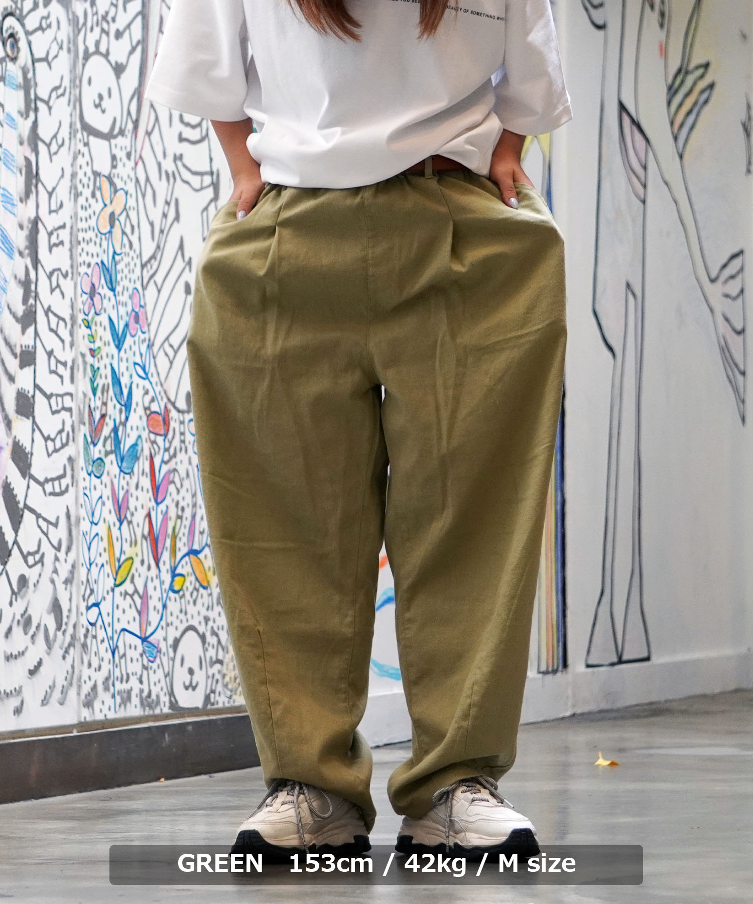 ワンフォークロージング 1111clothing ワイドパンツ メンズ