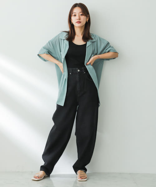 ASPESI シャンブレー オープンカラーシャツ セール 60%OFF】シアーシャンブレーオープンカラーシャツ