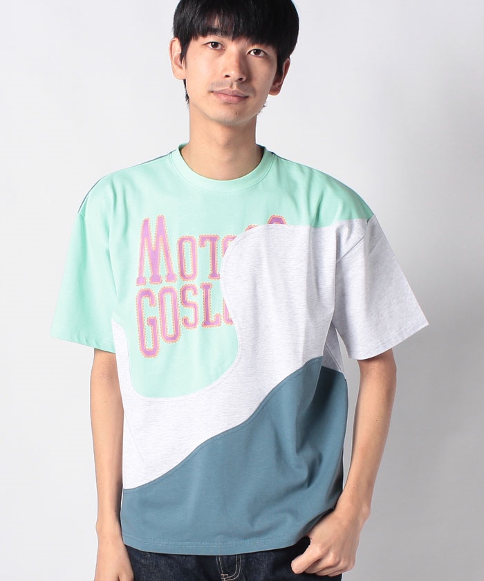 go slow caravan/シリコンバイオ CRAZY 切替 Tシャツ