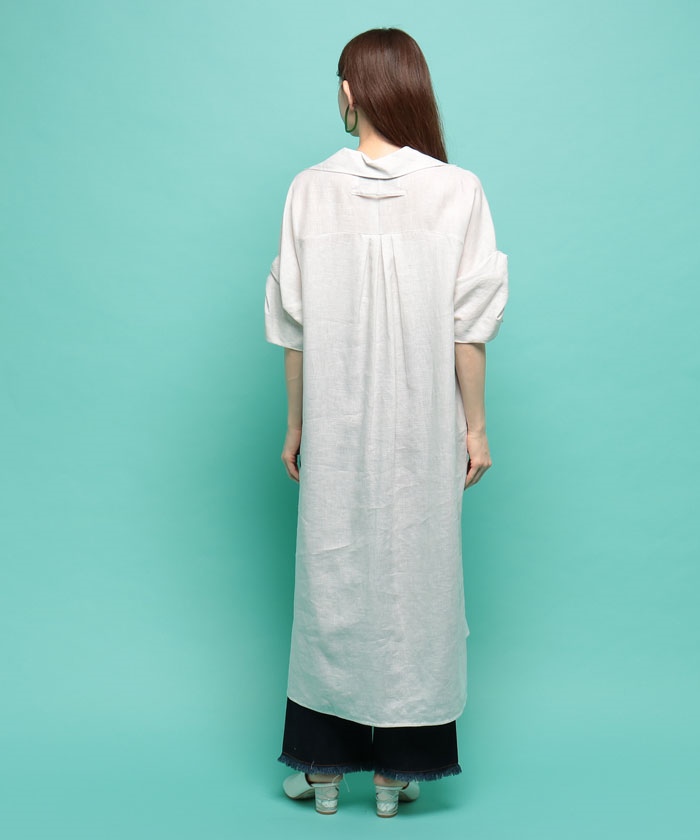 セール 40%OFF】リネンツイストスリーブワンピース(505329646